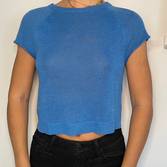 Royal Blue Knit Tshirt - Picture 4 of 5